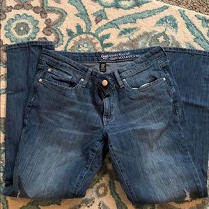 Gap skinny roll up jean